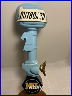 MKE MILWAUKEE BREWING OUTBOARD Draft beer tap handle. WISCONSIN. Closed