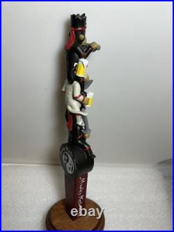 MKF MONKEY KNIFE FIGHT DRUNK KARATE MONKEYS FIGHTING Draft beer tap handle. USA