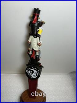 MKF MONKEY KNIFE FIGHT DRUNK KARATE MONKEYS FIGHTING Draft beer tap handle. USA