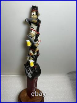 MKF MONKEY KNIFE FIGHT DRUNK KARATE MONKEYS FIGHTING Draft beer tap handle. USA