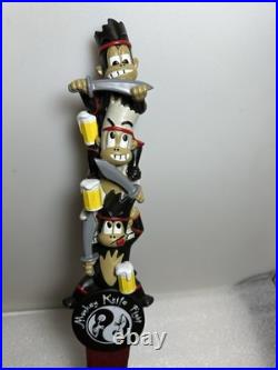 MKF MONKEY KNIFE FIGHT DRUNK KARATE MONKEYS FIGHTING Draft beer tap handle. USA