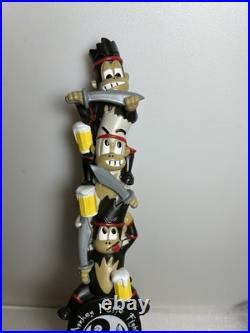 MKF MONKEY KNIFE FIGHT DRUNK KARATE MONKEYS FIGHTING Draft beer tap handle. USA
