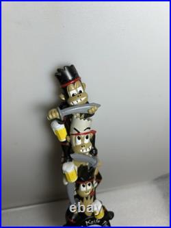 MKF MONKEY KNIFE FIGHT DRUNK KARATE MONKEYS FIGHTING Draft beer tap handle. USA