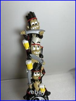 MKF MONKEY KNIFE FIGHT DRUNK KARATE MONKEYS FIGHTING Draft beer tap handle. USA