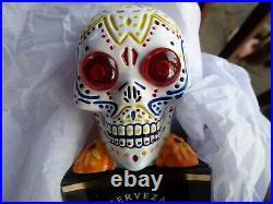 MODELO DAY OF THE DEAD SET of (2)MOTIONNEGRA & ESPECIAL beer tap handles, NEW