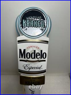 MODELO ESPECIAL SEATTLE KRAKEN NHL GOLD STANDARD Draft beer tap handle. MEXICO MODELO ESPECIAL SEATTLE KRAKEN NHL GOLD STANDARD Draft beer tap handle. MEXICO