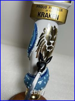 MODELO ESPECIAL SEATTLE KRAKEN NHL GOLD STANDARD Draft beer tap handle. MEXICO
