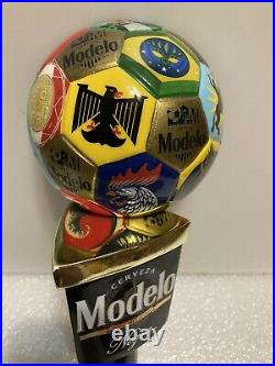 MODELO NEGRA Y BLANCA WORLD CUP SOCCER Draft beer tap handle. MEXICO 2 Pc Set