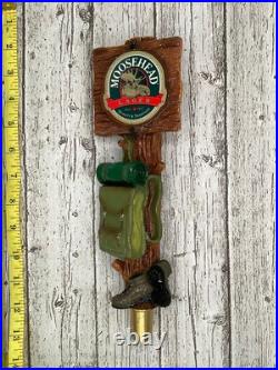 MOOSEHEAD LAGER / 12 Figural Beer Tap Handle (Camping, Backpacker RARE!)