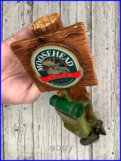 MOOSEHEAD LAGER / 12 Figural Beer Tap Handle (Camping, Backpacker RARE!)