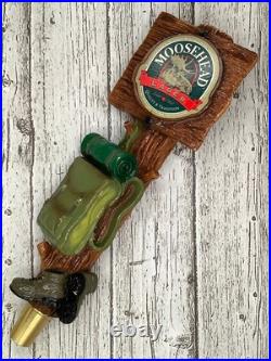 MOOSEHEAD LAGER / 12 Figural Beer Tap Handle (Camping, Backpacker RARE!)