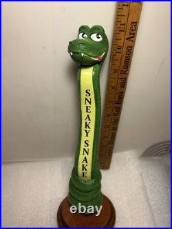 MOUNTAIN FORK BREWING FLAGSHIP SNEAKY SNAKE Draft beer tap handle. OKLAHOMA