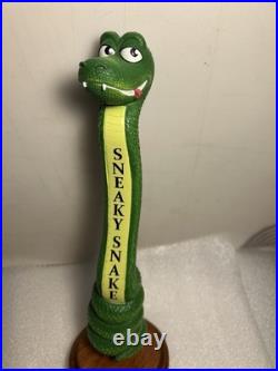 MOUNTAIN FORK BREWING FLAGSHIP SNEAKY SNAKE Draft beer tap handle. OKLAHOMA