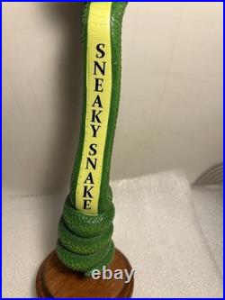 MOUNTAIN FORK BREWING FLAGSHIP SNEAKY SNAKE Draft beer tap handle. OKLAHOMA