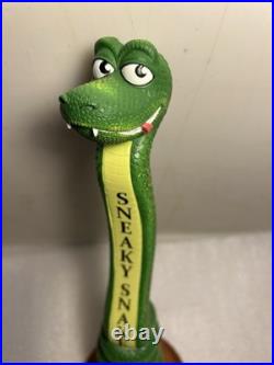 MOUNTAIN FORK BREWING FLAGSHIP SNEAKY SNAKE Draft beer tap handle. OKLAHOMA