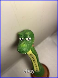 MOUNTAIN FORK BREWING FLAGSHIP SNEAKY SNAKE Draft beer tap handle. OKLAHOMA
