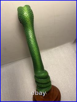 MOUNTAIN FORK BREWING FLAGSHIP SNEAKY SNAKE Draft beer tap handle. OKLAHOMA