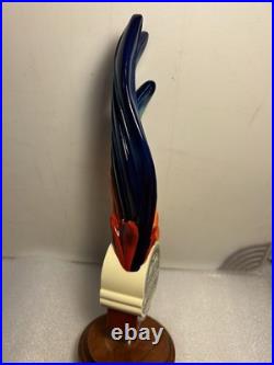 MOUNTAIN FORK BREWING THE ROOSTER MEXICAN ALE Draft beer tap handle. OKLAHOMA