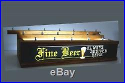 MULTI-COLOR LED REMOTE CRTL FINE BEER ALWAYS SERVED 18 beer Tap handle display