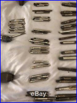 Machinist Tools LOT. OVER 150 ITEMS Drill Bits, Taps, Dies, Reamers, handles