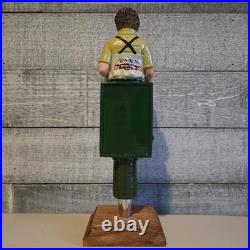 Madison River Brewing Dropper IPA Figurine Beer Tap Handle with Complete Badge Set