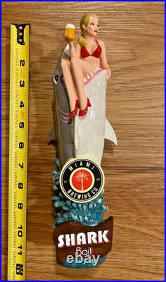 Miami Beer Tap Handle Knob Keg Bar Top Brewing Company Draft Shark Bait