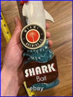 Miami Beer Tap Handle Knob Keg Bar Top Brewing Company Draft Shark Bait