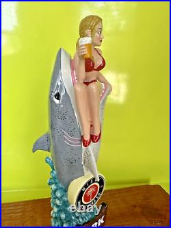 Miami Brewing Shark BEER Tap Handle Bait Bikini Girl 12 FLORIDA Brewery BAR