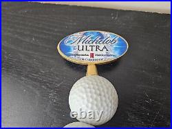 Michelob Ultra Golf Balls Beer Tap Handle Man Cave Garage Car Shifter RARE