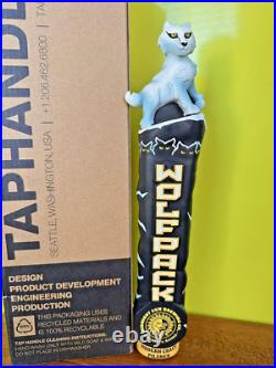 Midnight Sun WOLF Pack BEER Tap Handle 12 ANCHORAGE ALASKA Brewery KEG PUB BAR