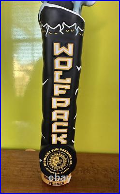 Midnight Sun WOLF Pack BEER Tap Handle 12 ANCHORAGE ALASKA Brewery KEG PUB BAR