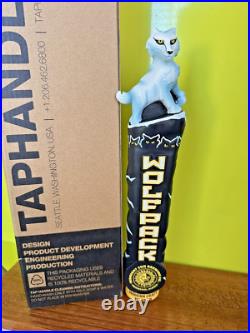 Midnight Sun WOLF Pack BEER Tap Handle 12 ANCHORAGE ALASKA Brewery KEG PUB BAR