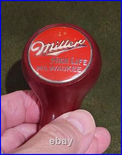Miller High Life Beer Ball Knob Tap Handle circa 1930's/1940's