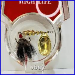 Miller High Life Mepps 3 Fishing Lure Acrylic Beer Tap Handle Vintage Outdoors