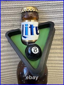 Miller Lite 8 Ball Pool Tapper Beer Tap Handle! Vintage Very Rare Wow