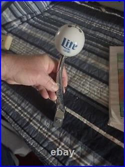 Miller Lite Brewing Co Beer Tap Handle Rare Car 5 Speed Racing Stick Shift