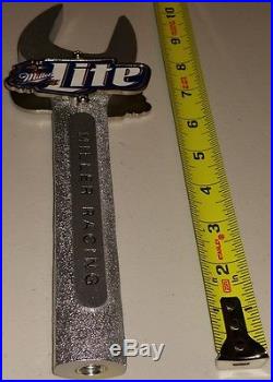 Miller Racing Miller Lite 10 Figural Wrench Beer Tap, Tapper Handle -NEW