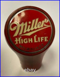 Miller beer ball tap marker knob Milwaukee handle bakelite vintage antique old