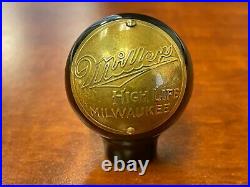 Miller beer ball tap marker knob handle bakelite vintage antique old