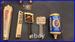 Mixed Lot of 12 Beer Tap Handles Narragansett Bud Coors Miller