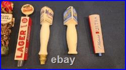 Mixed Lot of 12 Beer Tap Handles Narragansett Bud Coors Miller