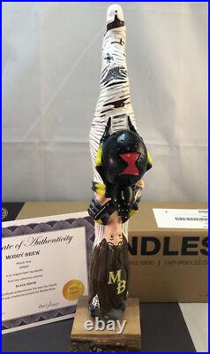 Moddy Brew Black Widow Stout Beer Tap Handle Figural Girl Beer Tap Handle