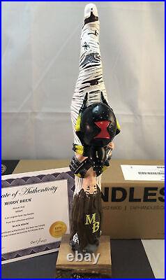 Moddy Brew Black Widow Stout Beer Tap Handle Figural Girl Beer Tap Handle Spider
