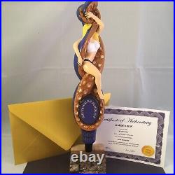 Moddy Brew Deep Troubles Blonde Ale Beer Tap Handle Rare Figural Girl Tap Handle