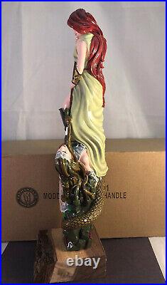 Moddy Brew Gorgon Conquest Red Ale Beer Tap Handle Rare Figural Girl Tap Handle