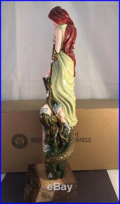 Moddy Brew Gorgon Conquest Red Ale Beer Tap Handle Rare Figural Girl Tap Handle
