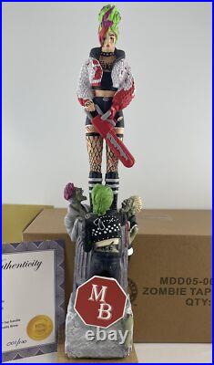 Moddy Brew Last Bite Lager Beer Tap Handle Figural Girl Beer Tap Handle