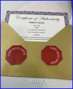 Moddy Brew Last Bite Lager Beer Tap Handle Figural Girl Beer Tap Handle