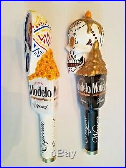 Modelo Dual Especial Negra Dia De Los Muertos Sugar Skull NIB Beer Tap Handle