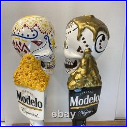 Modelo Dual Tap Handles Negra & Especial Dia De Los Muertos Half Skulls WithChips